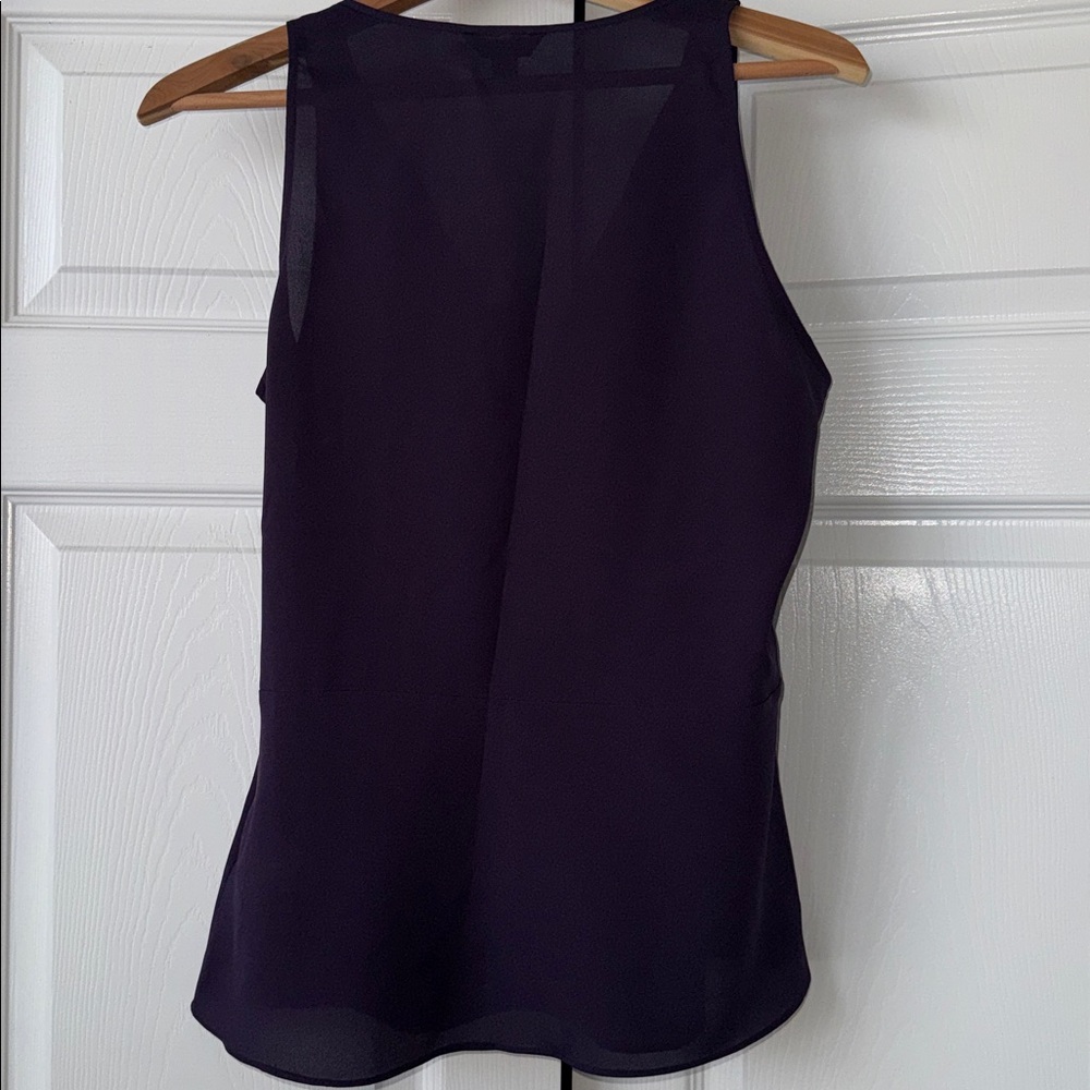 NWT Banana Republic Purple Sleeveless Blouse - Picture 2 of 4